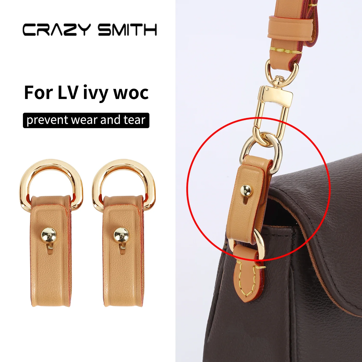 

CRAZYSMITH Anti-Wear Buckle Bag Strap for LV ivy woc Transformation Accessories Protection Buckle Anti-abrasion bag Accessories