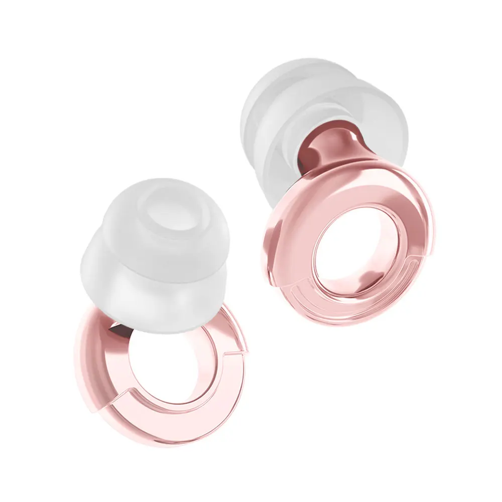 Surrounding Noise Reduction Double‑Layer Silicone Earplugs Soft Reusable Waterproof Ear Plugs For Swimming Sleeping Work Live Ev