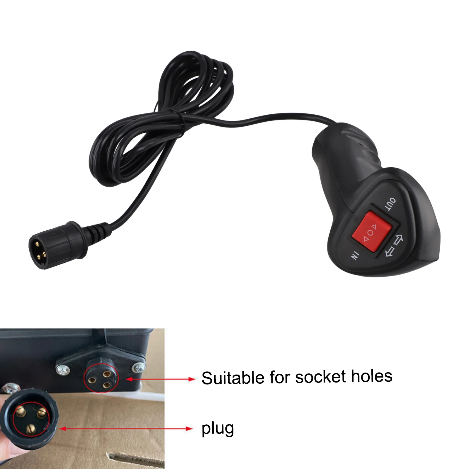 

Handheld Winch Controller Electric Winch Controller Convenient Storage Long Lifespan Plug-and-Play Wiring Reliable Performance