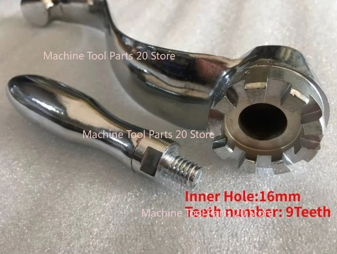 Milling Machine 9 Teeth 16mm Elevating Knee Handle Crank Vertical The Mill Part