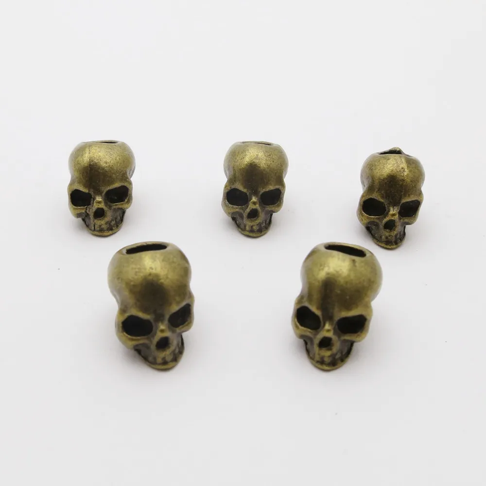 5pcs skull beads Viking Beard Beads Alloy Hair Beads for Braids, Hair Jewelry Dreadlock Decorations beads
