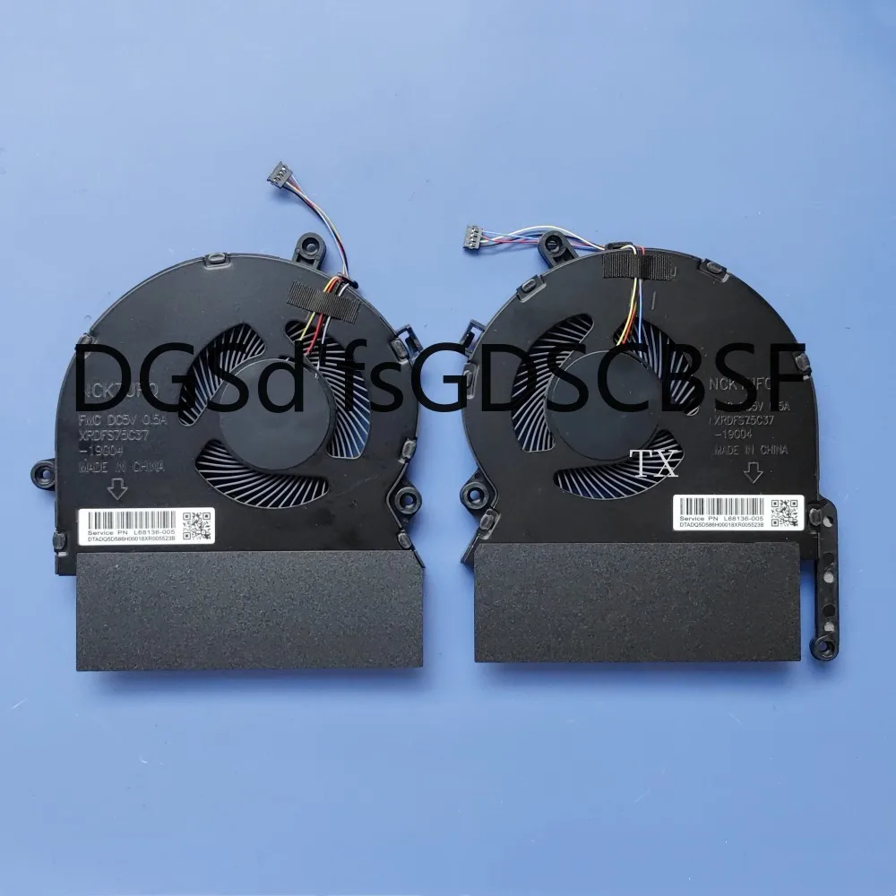 

Новый оригинальный вентилятор охлаждения процессора и графического процессора для ноутбука HP Spectre X360 15-EB TPN-Q22 M00226-001 M00227-001