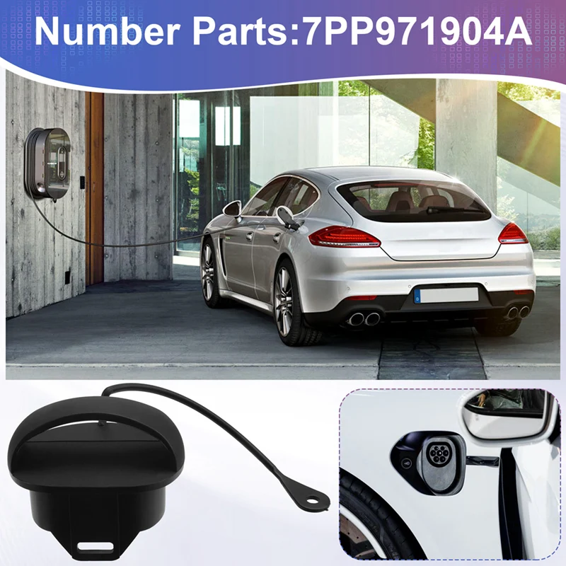 Car Battery Charging Cap Charging Socket Cover 7PP971904A For Porsche Panamera S Hybrid (EV-GAS) 2012-2015