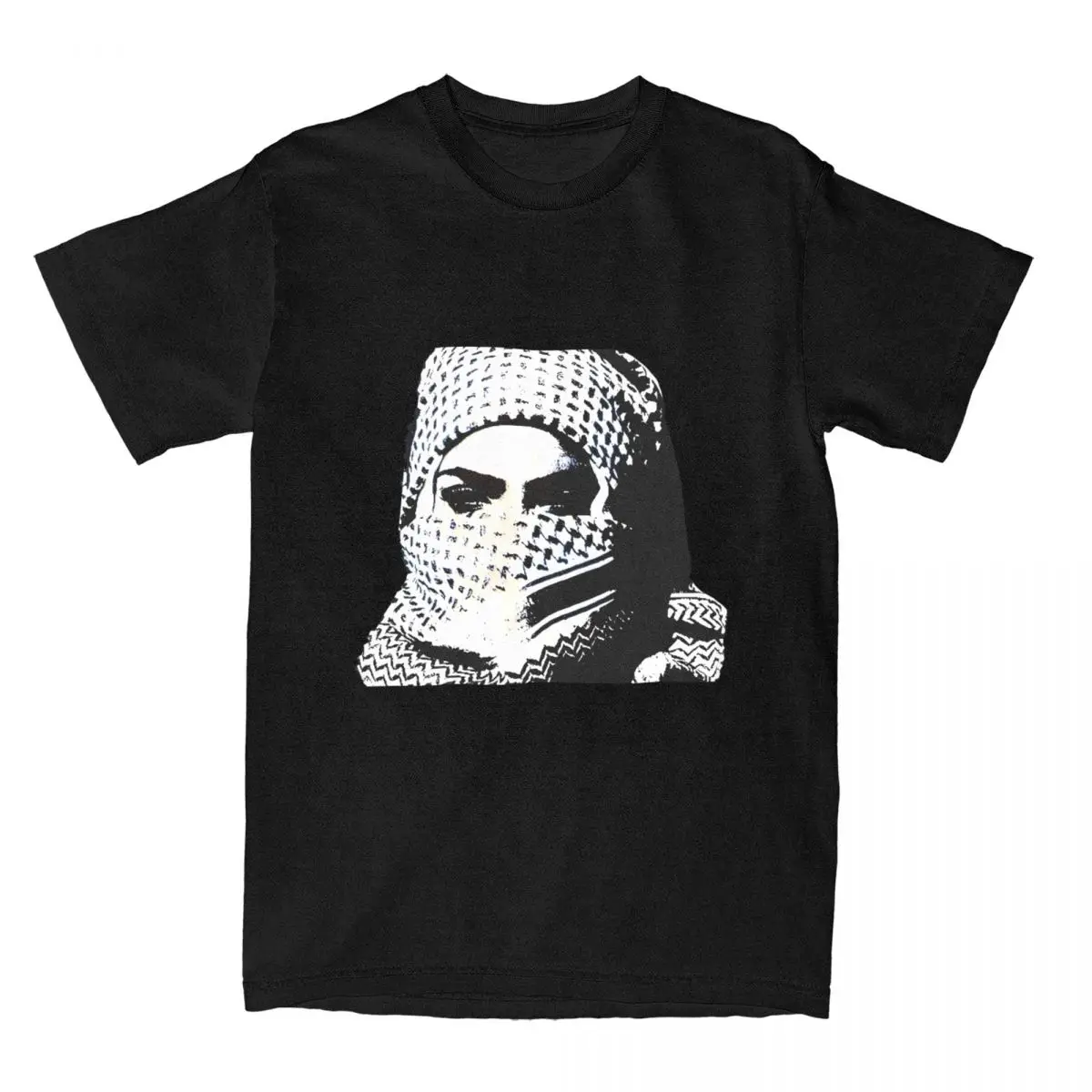 Man T Shirt Mask Girl T Shirts Novelty Vintage Punk Summer Tee Shirt Street Style Loose Pure Cotton Clothes Plus Size