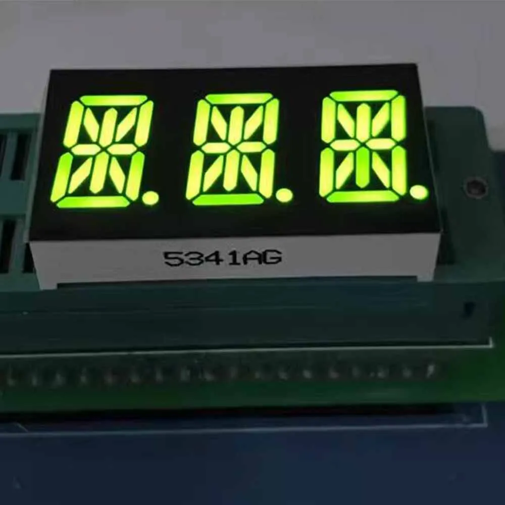 50Pcs Red Yellow Green  0.54 Inch 14 Segment LED Display 3 Digital Tube Module Common Anode /Cathode