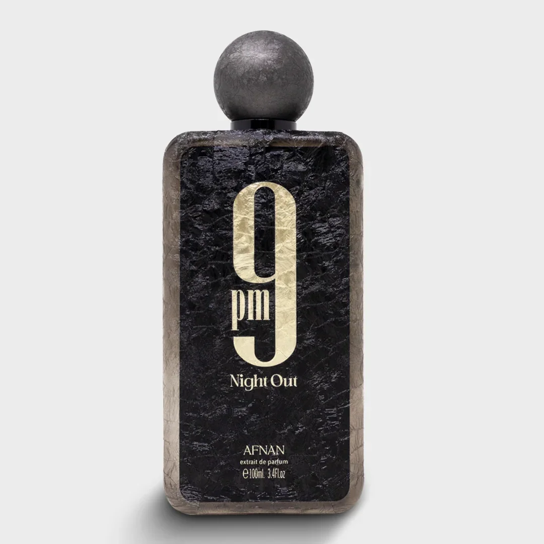 Afnan 9PM Night Out Extrait De Parfum for Men 100ml 3.4 FL.Oz, Intense Dark Masculine Fragrance, Long‑Lasting Luxurious Scent, Perfect Night‑Time Cologne, Premium Gift for Gentlemen