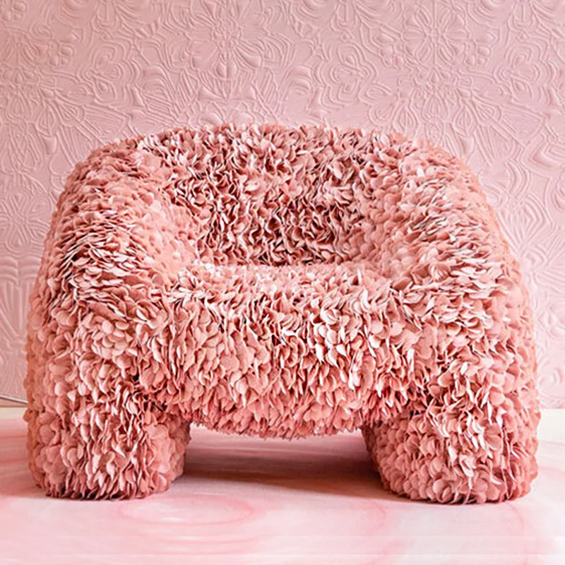 

Internet celebrity creative petal chair Italian light luxury living room armrest single sofa leisure chair home