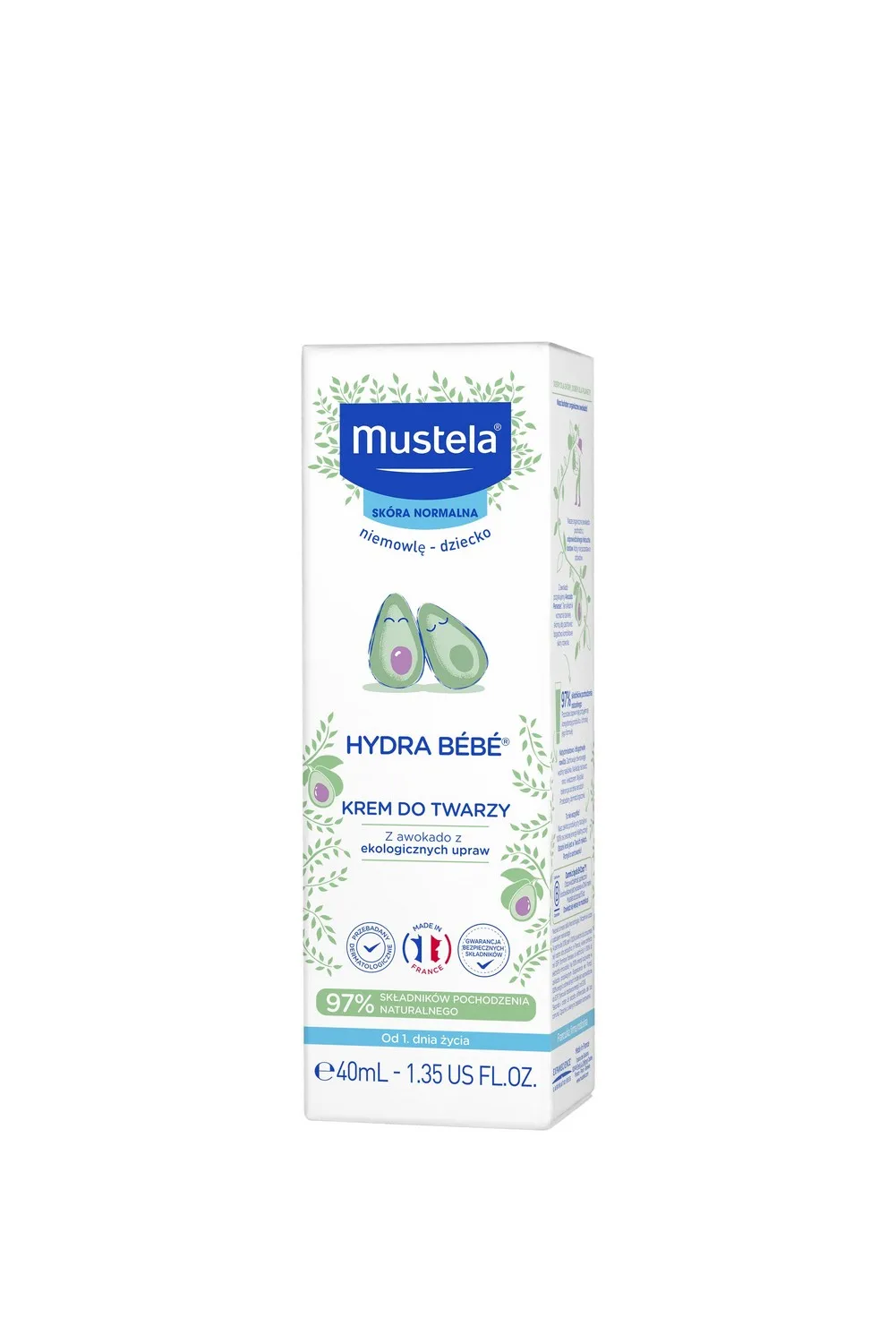 Mustela, Hydra Bebe Face Cream, 40 ml