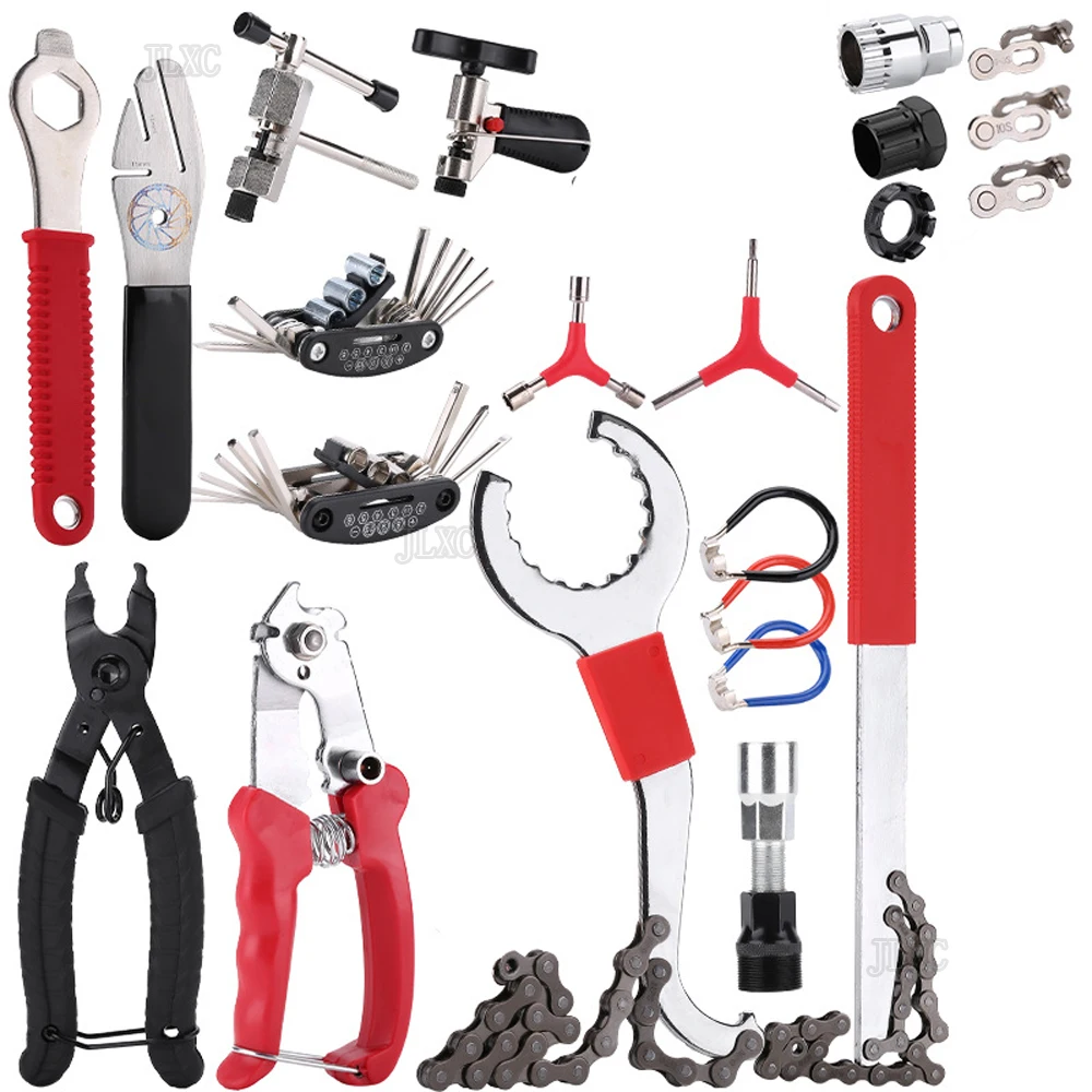 Fahrrad Reparatur Tool Kits Kettenbrecher Kurbel Puller sechseckigen schlüssel speichenschlüssel halterung disc fahrrad Entfernung Reparatur werkzeug