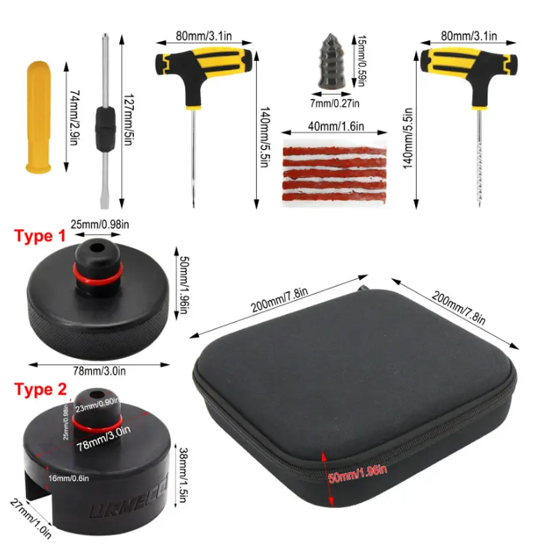 Gomma sollevamento Jack Pad assale Stand Adapter Pucks Tool Chassis per Tesla Model 3 S X Y Kit di riparazione pneumatici per auto con pompa