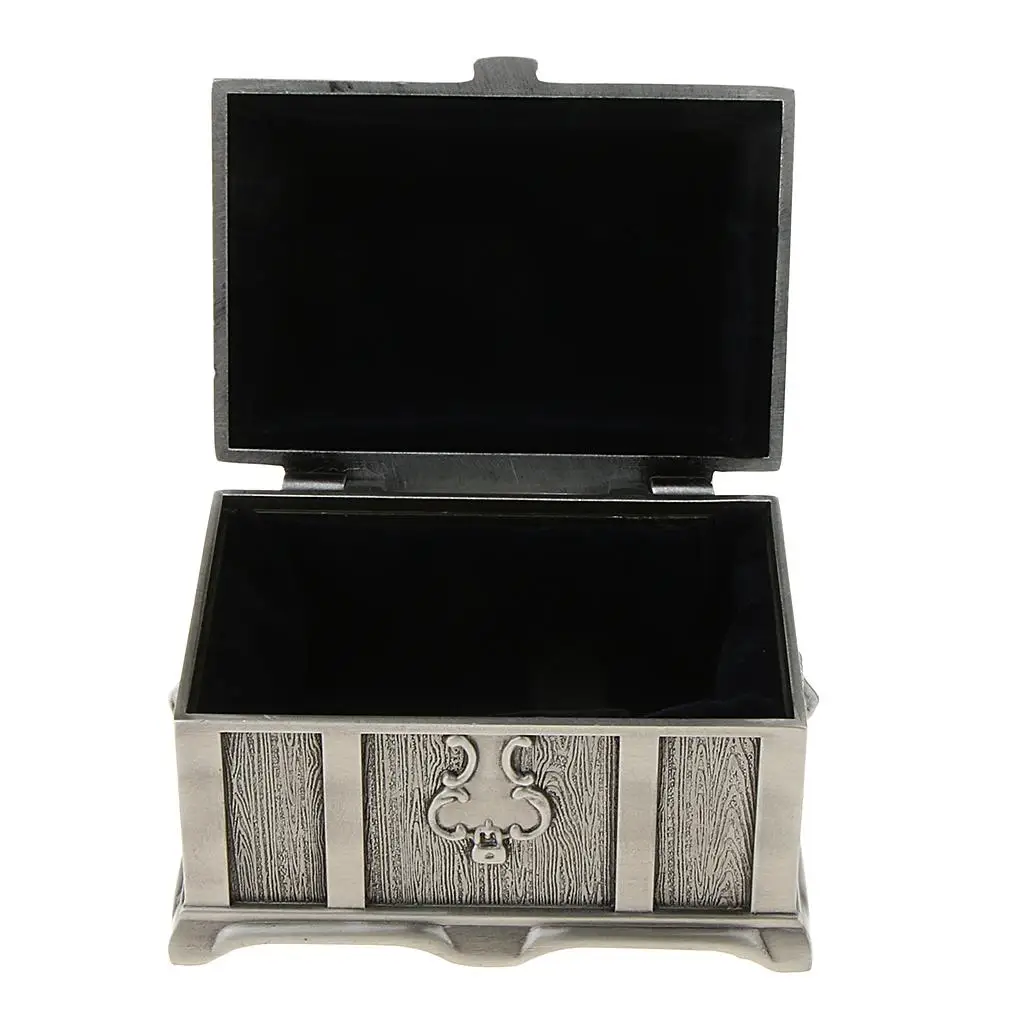 

Шкатулка-органайзер для украшений в виде сундука с бархатной подкладкой, металлическая коробка для хранения и демонстрации ювелирных изделий, декор для дома