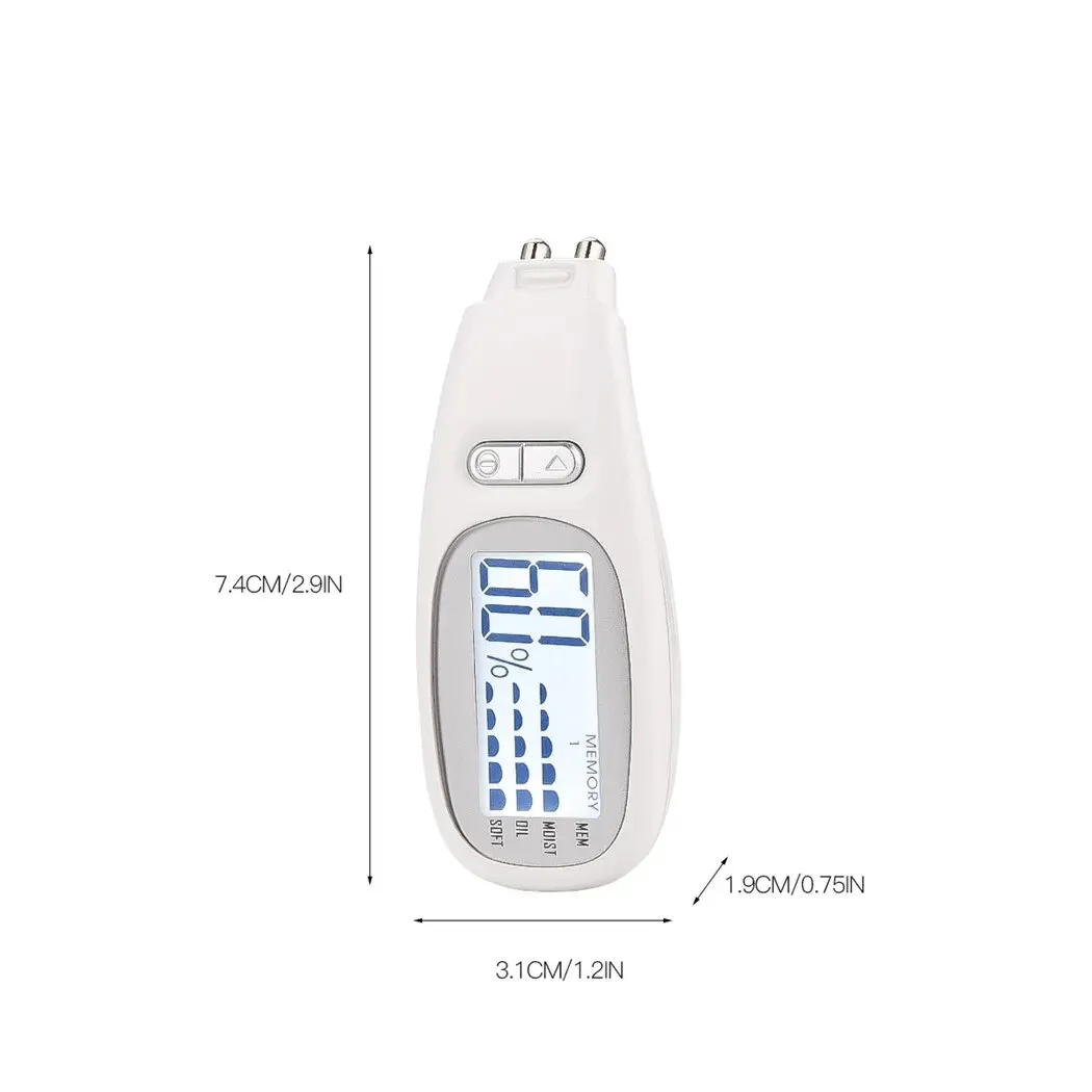 Ccontinent iN-Analyseur de peau portable, testeur d'humidité qualifiée ale numérique LCD, teneur en huile qualifiée ale, soins de beauté, appareil de détection de précision, 3 en 1