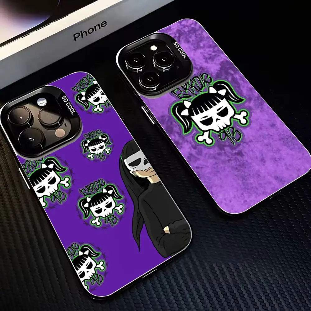 

Cazzu Error 93 Singer Phone Case For iPhone17,16,15,14,13,12,11 Plus,Pro Max Black Matte Shockproof Cover