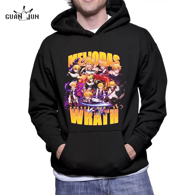 Japanese Manga Seven Deadly Sins Meliodas Warth Hoodie Men Women Hoodies Long Sleeved Anime Hooded Sweatshirt Fashion Hoodie