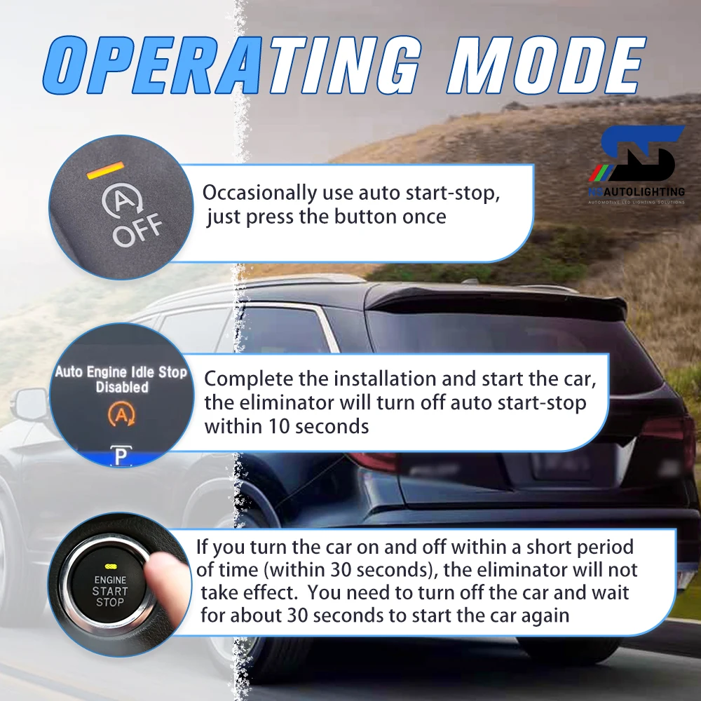 For 2023+ Chevy Colorado Silverado GMC Sierra 2500 3500 Auto disable Start Stop system Engine Off Device Auto Stop Canceller