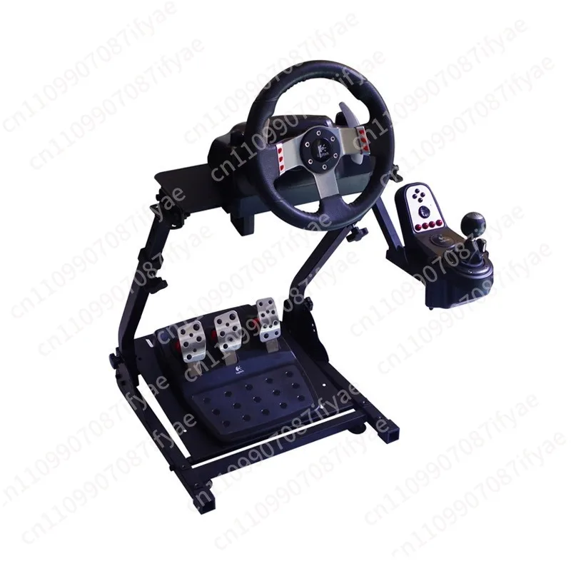 Folding sim racing game steering wheel seat stand - view 5