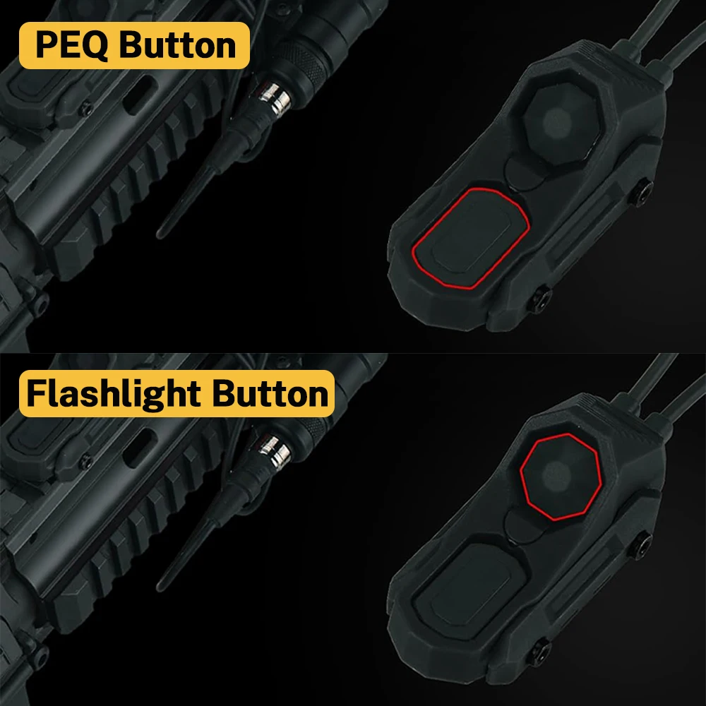 التكتيكية AXON البعيد في الخط المزدوج وظيفة مفتاح الضغط مصباح يدوي PEQ NGAL الليزر الضغط على زر SF/2.5 ///قابس الرافعة