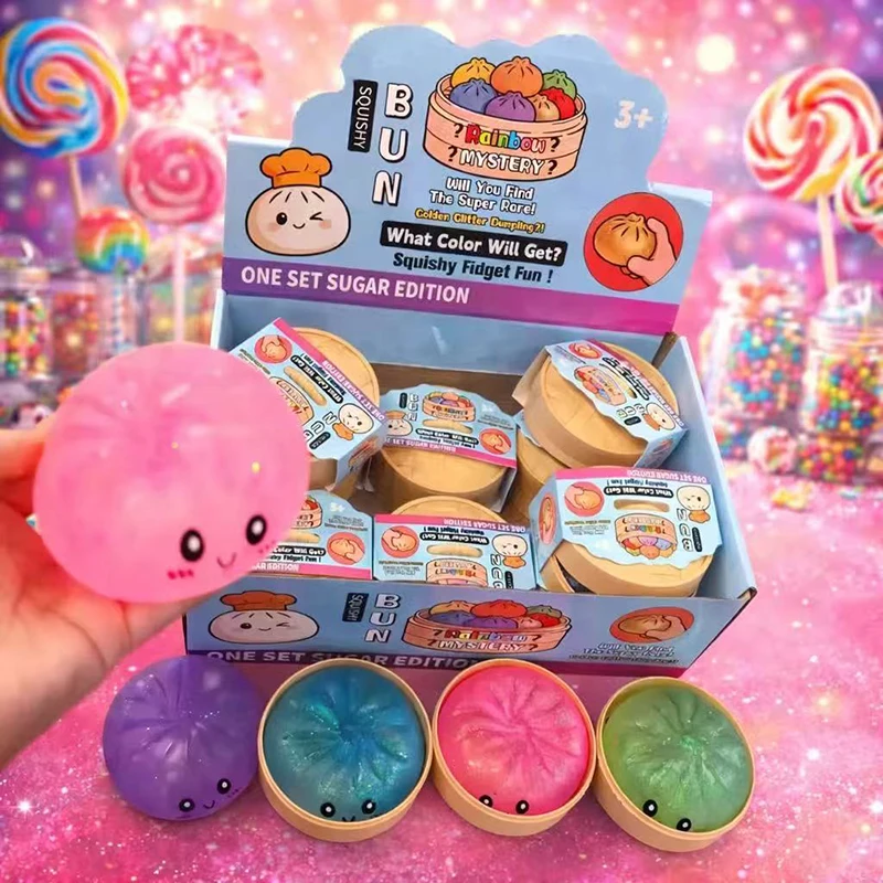 Simulation Flash Dumpling Pressure Ball Slow Rebound Soft Pinch Decompression Office Home Decorat Children Adults Birthday Gifts