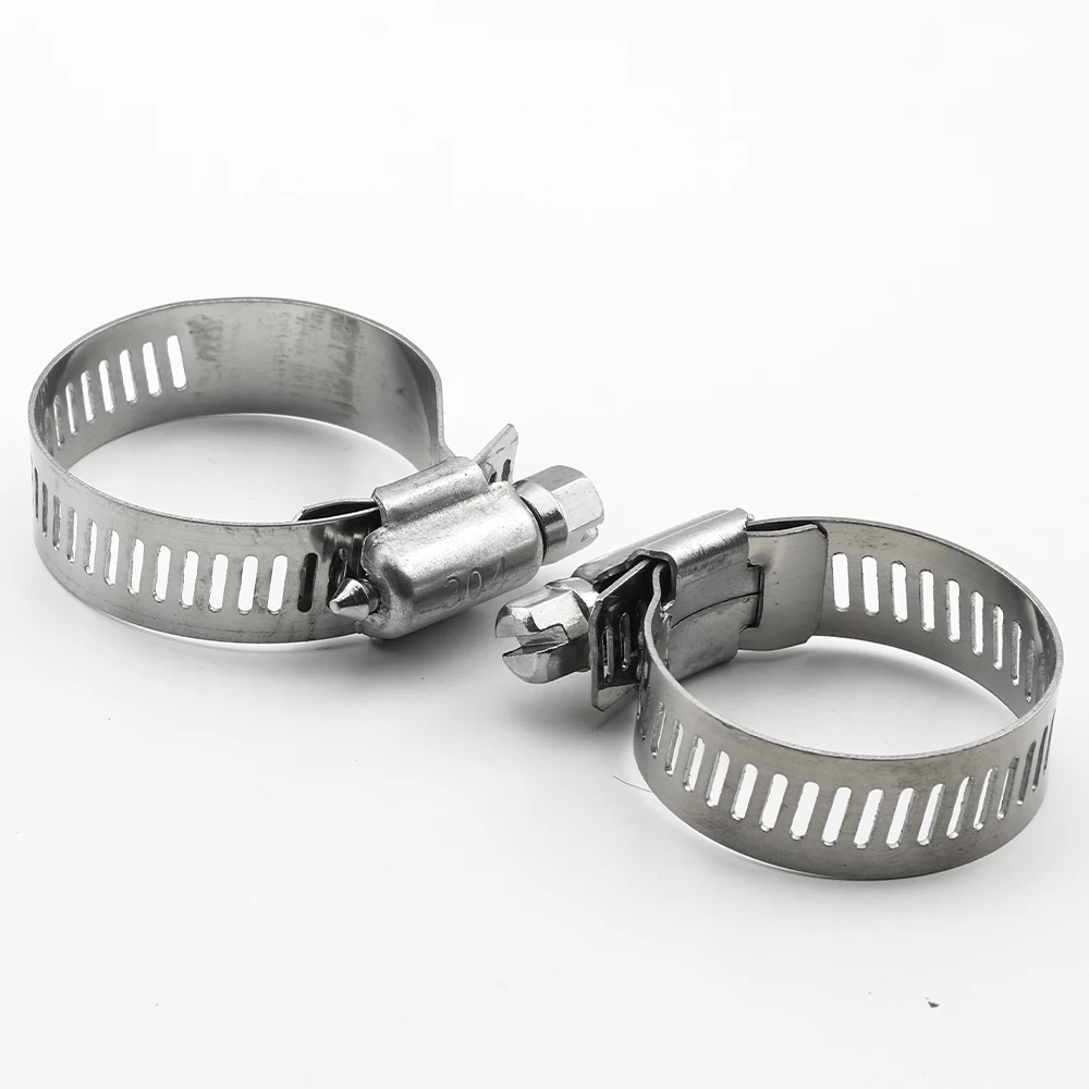 1-5pc Adjustable Worm Gear Hose Clamp with Cross Head 304 Stainless Steel 6-311mm Water Pipe Clamp Clip for Automotive Fuel Line