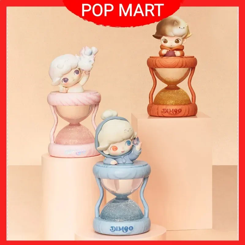 

Подлинная Pop Mart Dimoo Memories World Series, слепая коробка, игрушки, светящиеся песочные часы, хрустальный шар, кавайная загадочная сумка, детские игрушки на день рождения
