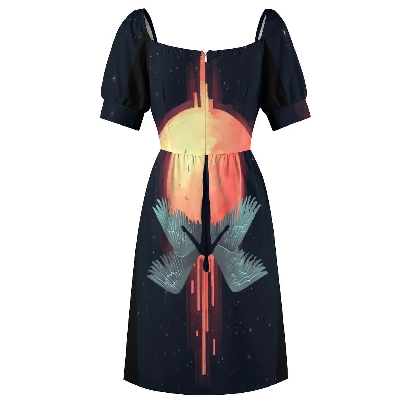 Icarus Short-Sleeved Dress chic and elegant evening dress women long dresses Prom gown elegant dresses plus sizes