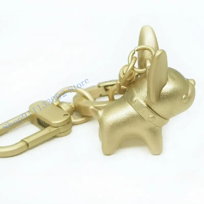

H9ED Key Adornment Dog Stylish Key Jewelry Metal Texturte for Various Occasion