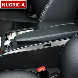 Stainless Steel Car Styling Armrest Panel Side Strips Trim For Mercedes Benz C Class W204 2011-2013 Interior Accessories