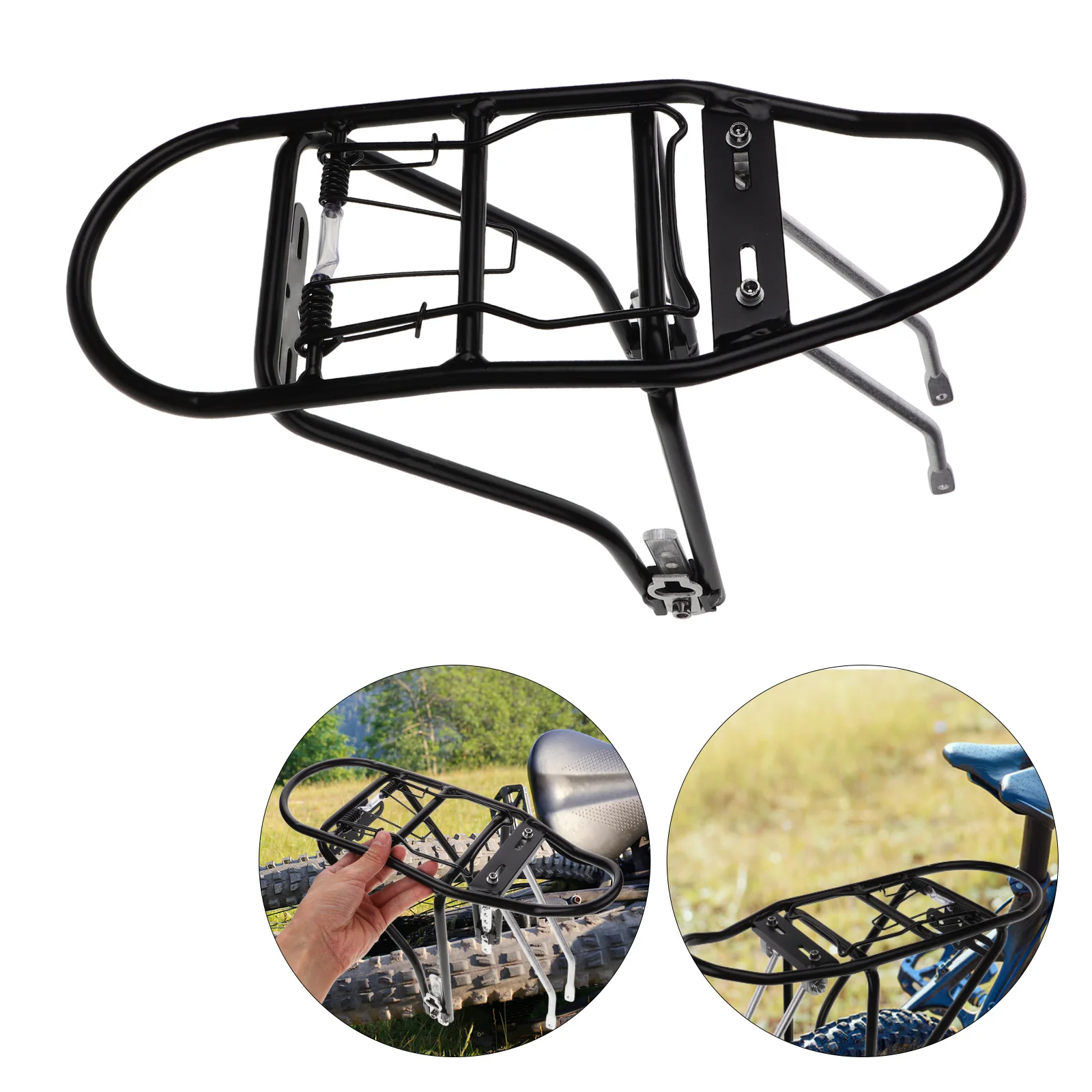 

Задняя стойка для велосипеда из алюминиевого сплава, прочная и легкая велосипедная грузовая стойка, задний багажник для велосипеда для путешествий, аксессуары для горного велосипеда