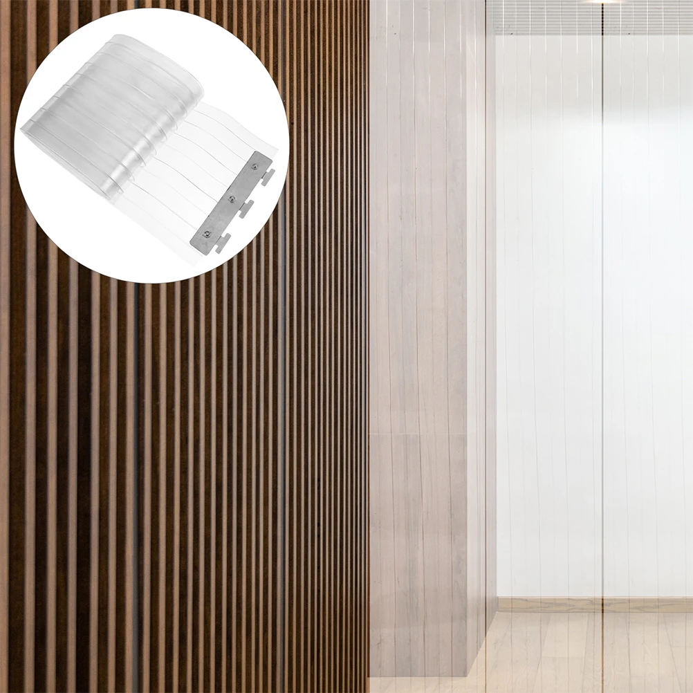 

Stainless Steel Plastic Strip Curtain Doorway Replacement Household Warehouse Freezer Door Sealing Curtain Kitchen