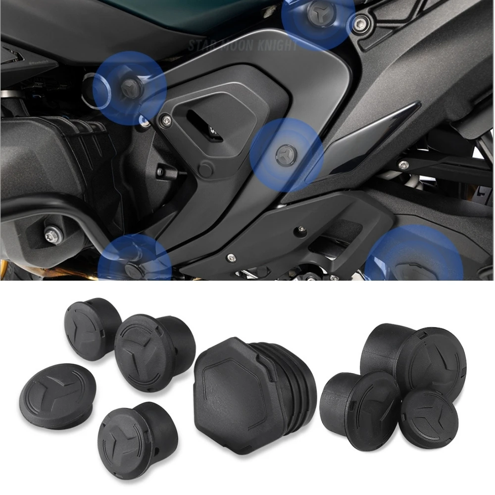 

For BMW R1300GS gs1300 2023- R 1300GS R1300 GS Adventure ADV 2024 Frame Hole Cover Caps Plug Decorative Frame Cap Set Motorcycle