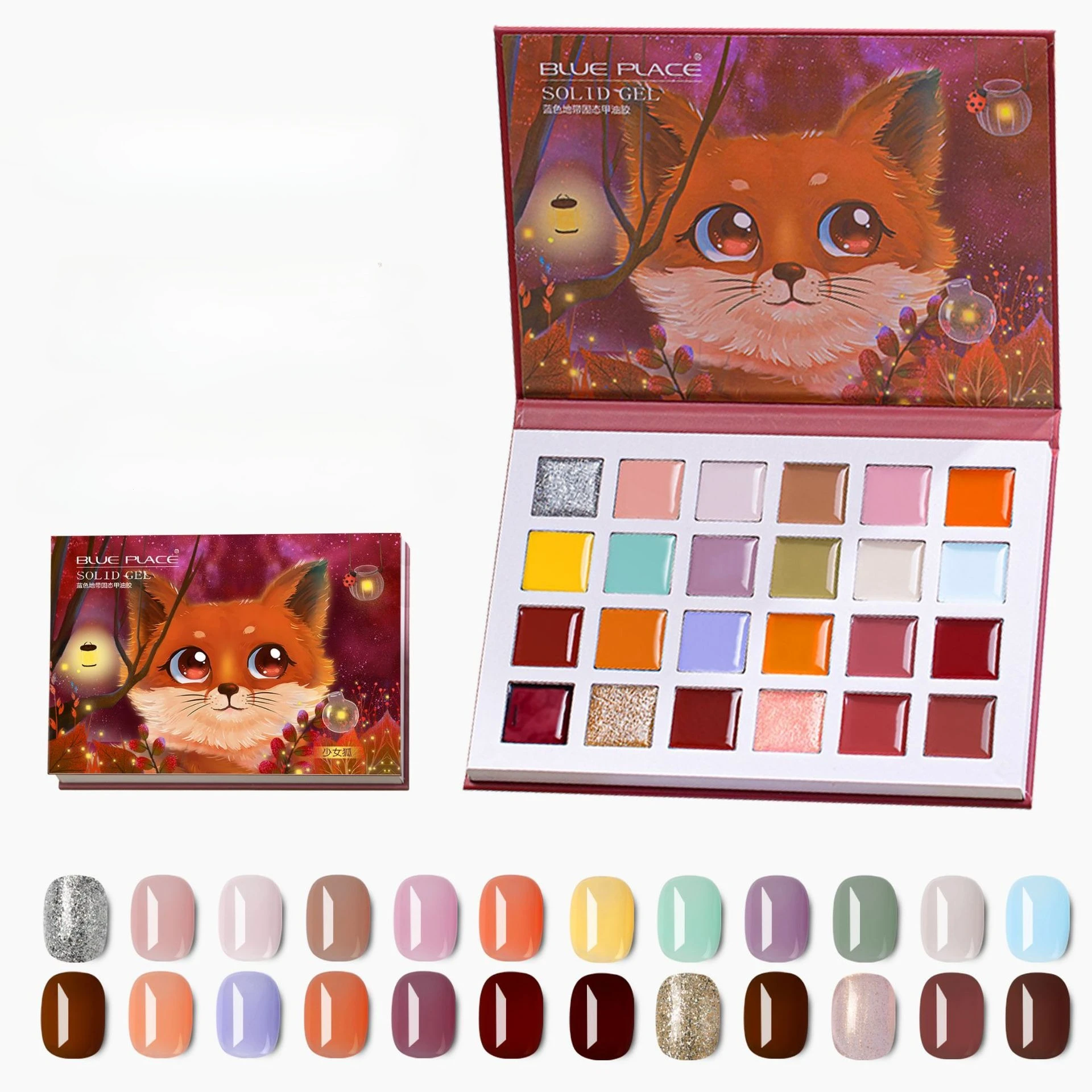 24 Kleuren Effen Nagellak Gel Nail Art Kleurrijke Nagel Gel Polish Palet Manicure Ingeblikte Crème Semi-permanente UV gel Vernissen