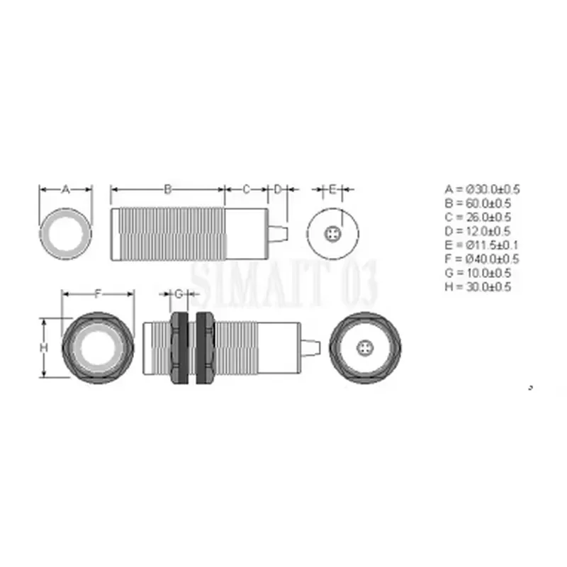 112KHz Ultrasonic Ranging Module - Integrated Transceiver with High Frequency & Precision for Distance Measurement
