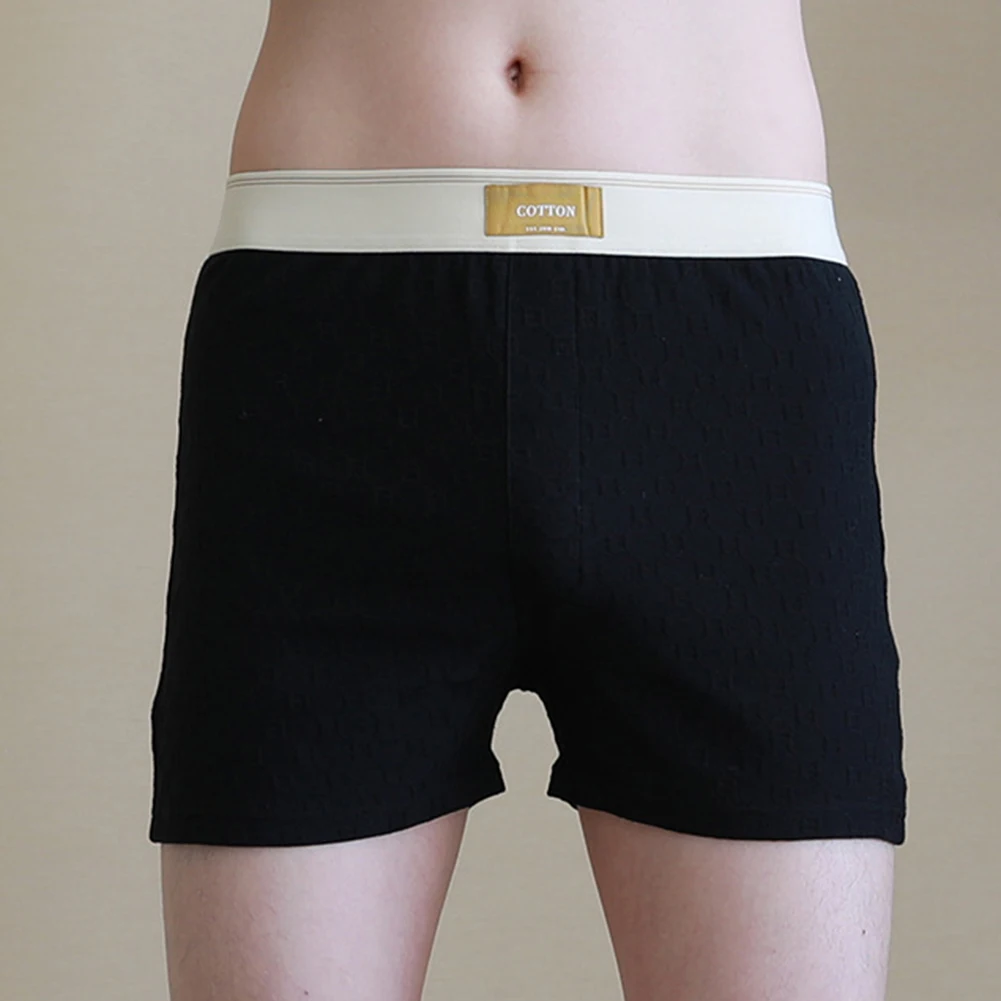 Mens Sexy Briefs Home Panties Cotton Underwear Middle Waist Underpants Men Clothes Inner Wear Simple Breathable