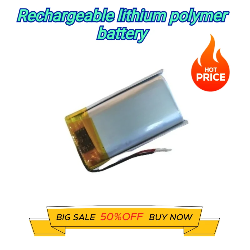 

New 3.7V 600mah Rechargeable Lithium Polymer Battery 902035 for Car Recorder VR Glasses Recording Pen Electronic Toy Batteries