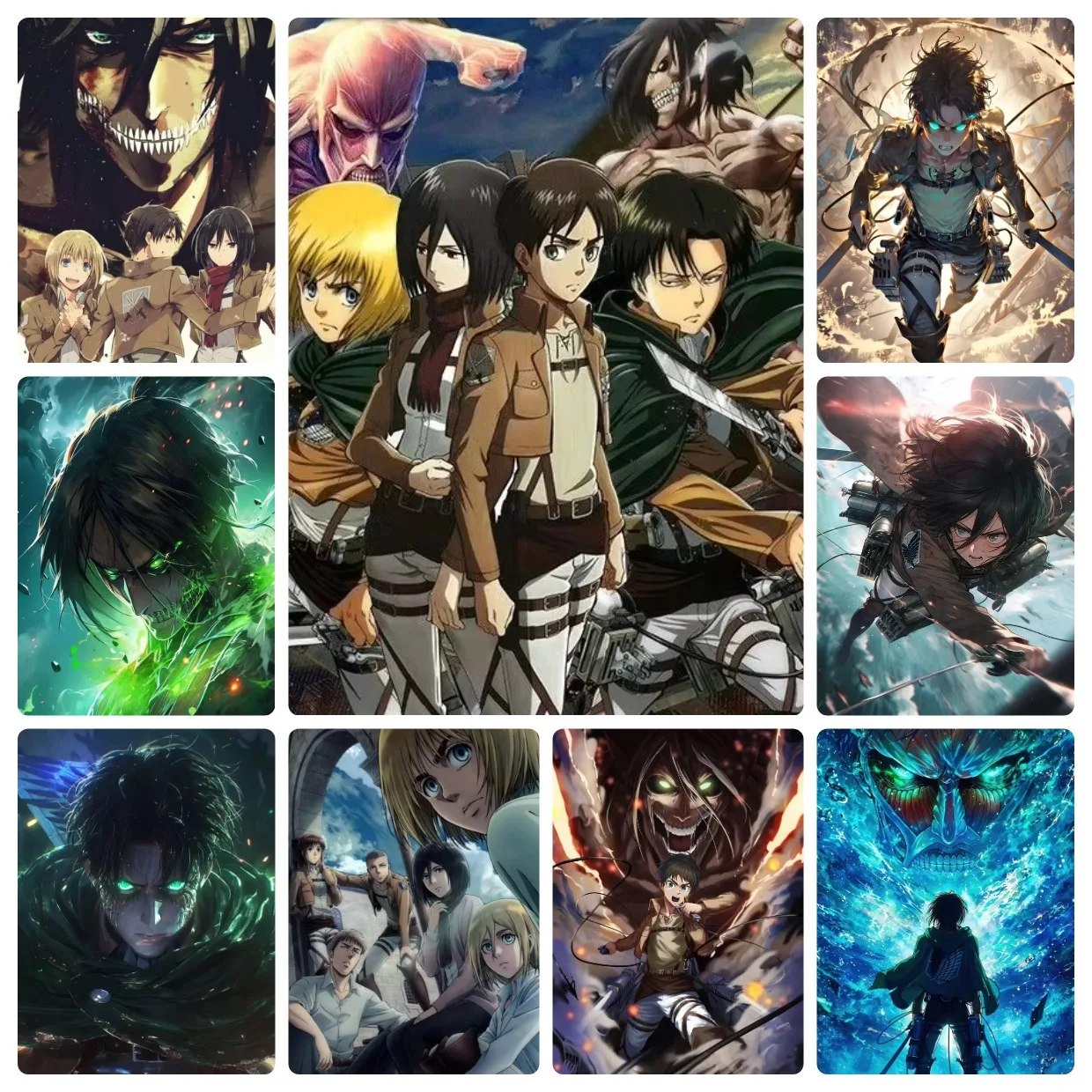 Attack-on-Titan Japanese Anime Jigsaw Puzzles 500/1000/1200/2000PCS Handmade Art Exquisite Home Decor Gift No Frame