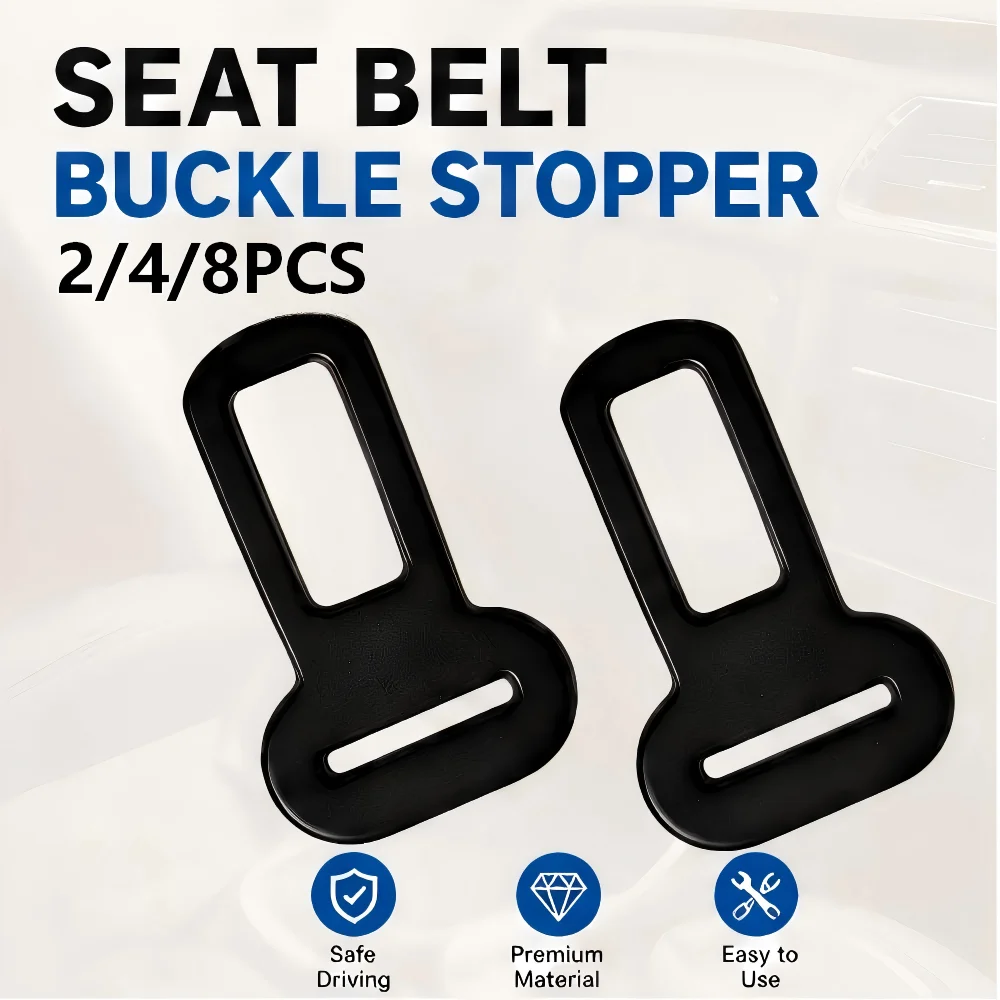 2/4/8 Stück Haustier-Sicherheitsgurtadapter aus Metall, kompatibel mit LKW und Auto, Sicherheitsgurt-Clip für Hunde, Reisezubehör – Detail 1