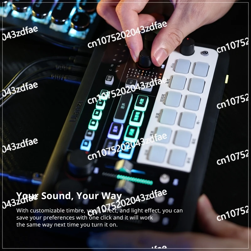 AX01 ALL-IN-ONE AUDIO MIXER for Online Chatting Live Karaoke Game Live Streaming Live Commerce Customizable Audio Effects