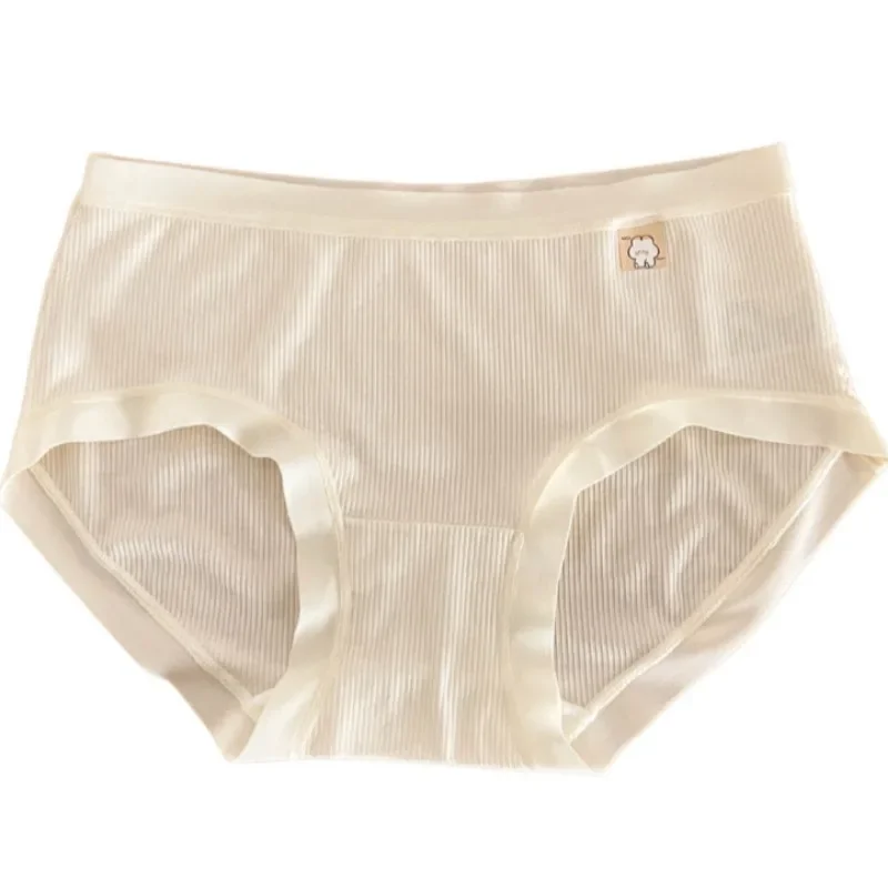7PCS Teens Girls Solid Daily Panties Maiden Soft Comfort Antibacterial Briefs 8+y Young Child Clothing Thin Breathable Underwear