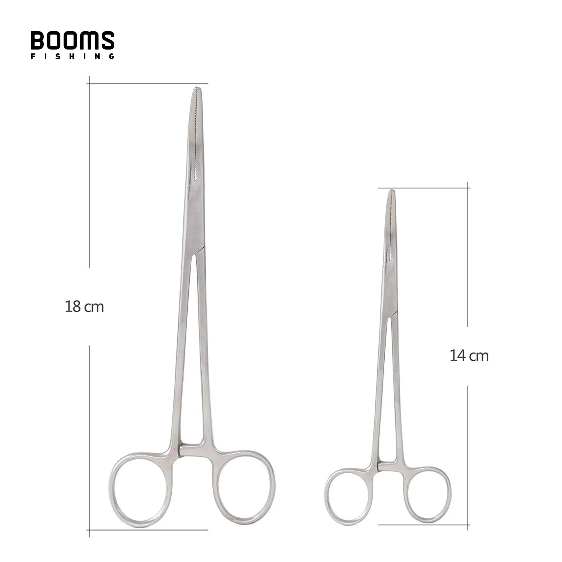 Booms Fishing F04 Fishing Pliers Stainless Steel Fish Hook Remover Curved Tip Clamps Line Cutter Takle Tool Accessories