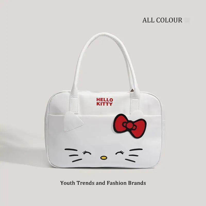 

Sanrio большая вместительная дорожная сумка Hello Kitty с героями мультфильмов, портативная сумка для фитнеса, водонепроницаемая модная дорожная сумка для фитнеса