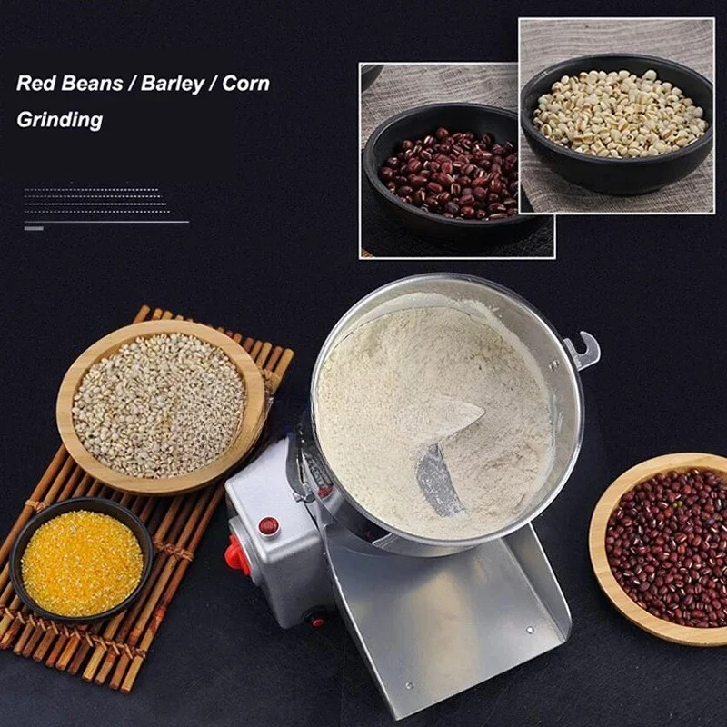 Commercial Coffee Grinder Grain Spice Dry Food Crusher Stainless Steel Powder Crusher High Speed Grinder