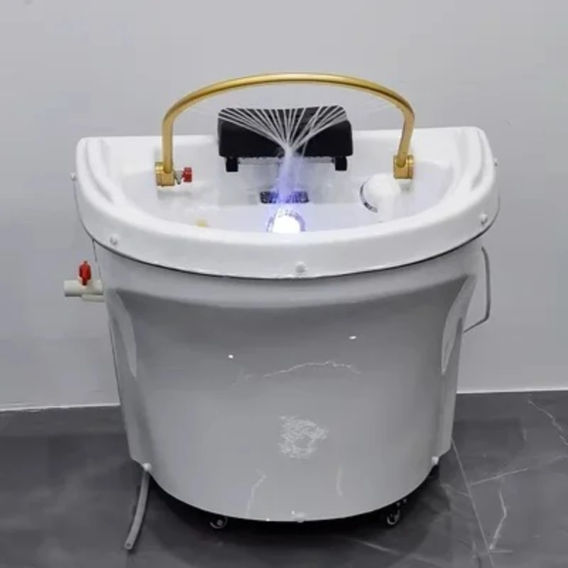 現代燻蒸美容シャンプーチェア水理髪店シャンプーチェアシャワー高級快適 Chuveiro 家具装飾