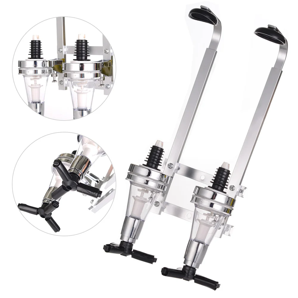 1-6 Bottle Wine Beverage Whisky Dispenser Bar Butler Bracket, Liquor Dispenser Wall-Mounted&Rotating Cocktail Alcohol Drink Shot