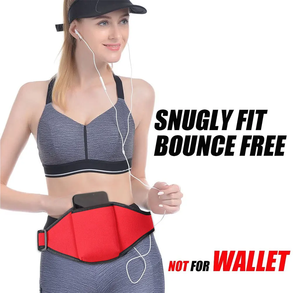 2Pcs Running Microphone Pouch Ergonomic Design Adjustable Waist Belt for Trainers Lightweight Outdoor Workout Phone Keys Holder