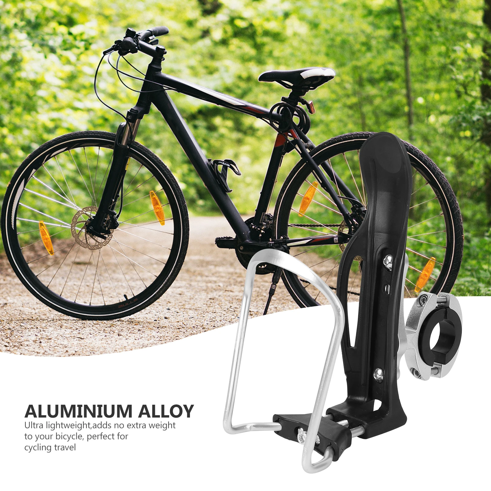 

1pcs Adjustable Aluminium Plastic Telescopic Water Bottle Cage For Mountain Road Folding Bike Cycling Holder Silver 15- Tube