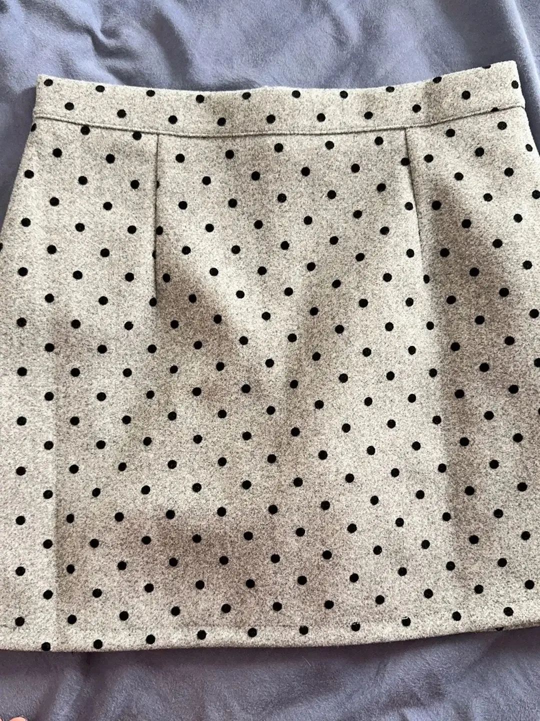 Korean Chic Polka Dot Woolen Mini Skirt Women Autumn Winter High Waist Slim A-line Y2k Skirts Sweet Versatile Skort