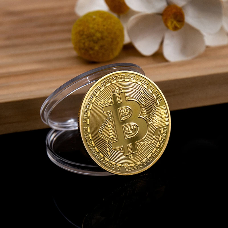 

Commemorative Bitcoin Metal Coins Can Be Collected As Souvenirs And Gifts For Fans Of Cryptocurrencies And Coin Collectors