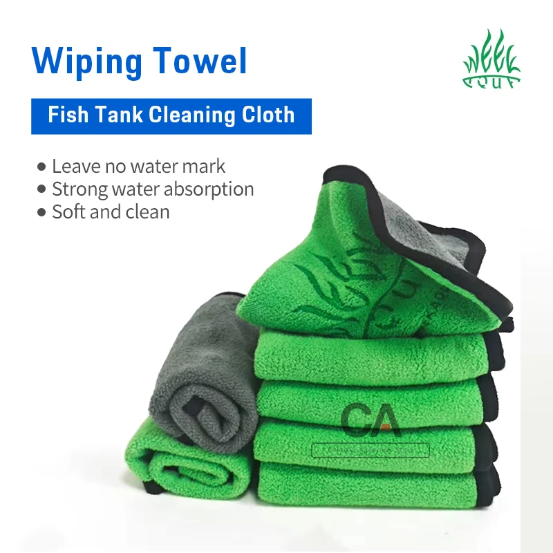 

Оптовая продажа, чистящая ткань из микрофибры, полотенца для аквариума, стеклянные аксессуары, инструменты для чистки, чистящее полотенце