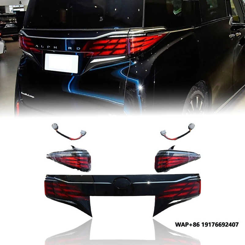 

New 12V LED Tail Lights forToyota Alpha Red Lens Color for Repair and Replacement