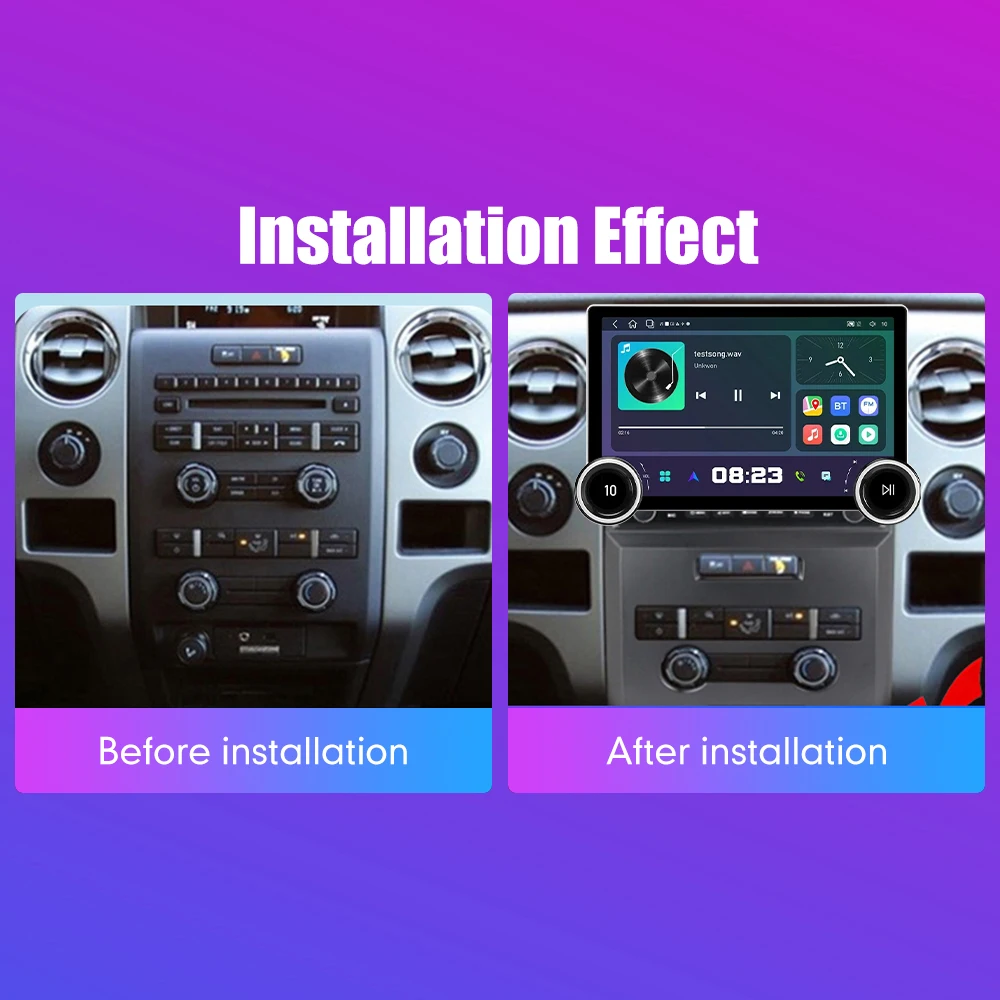 11.8 Inch 2K Double Knobs 2 Din Car Radio For Honda F150 2009-2012 Car Radio DVD Multimedia Video Player Android Auto Carplay